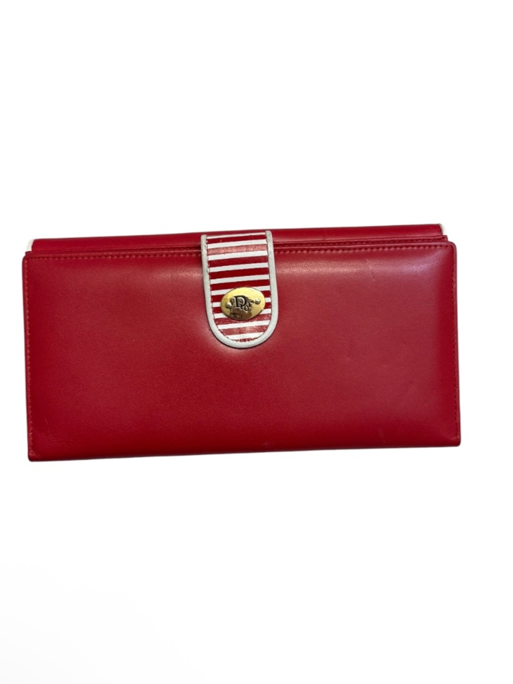 Dior vintage red leather wallet